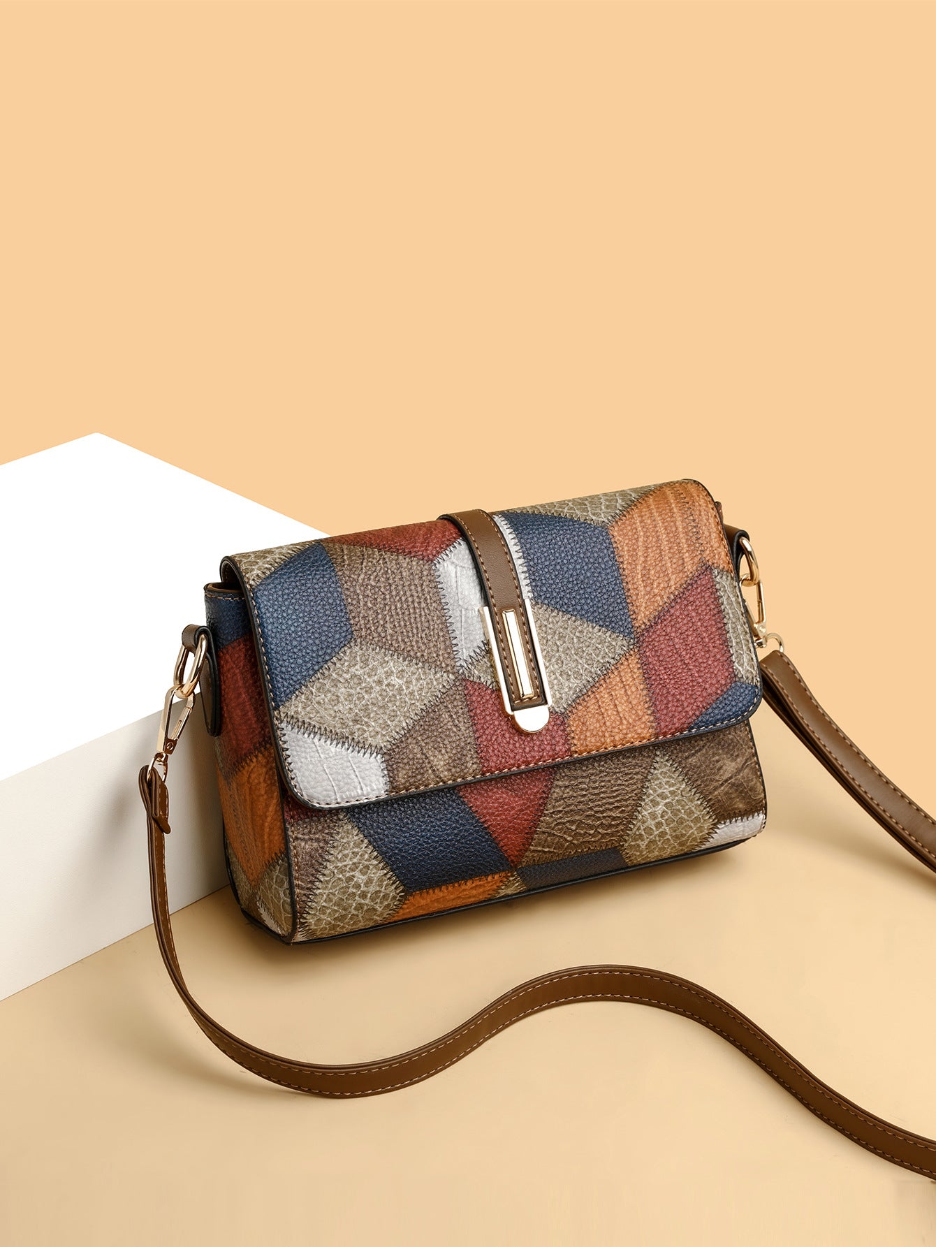 Soft Leather Square Bag (Product Code : 1915)