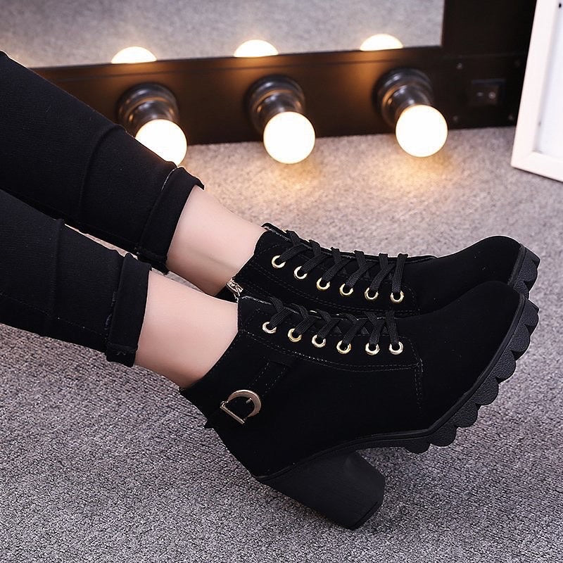 High Heels Ankle Snow Boots (Code: 0267)