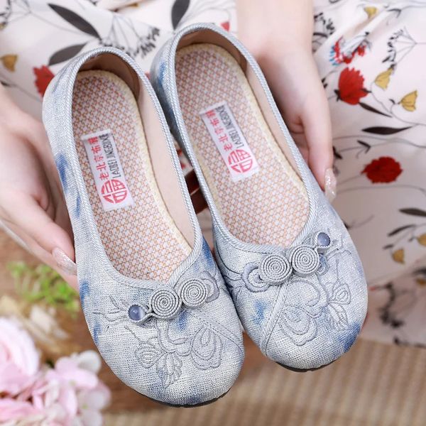 Sandalwood Ethnic Embroidered Flats (Product Code :0853)