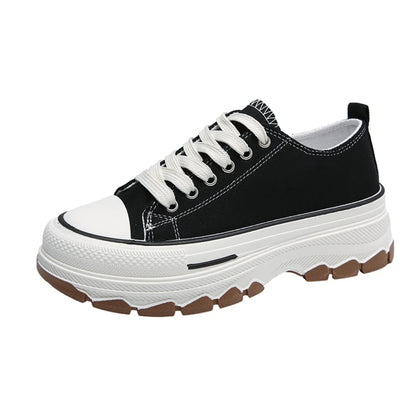 Women's Canvas Platform Sneakers - (Product Code: 1919)