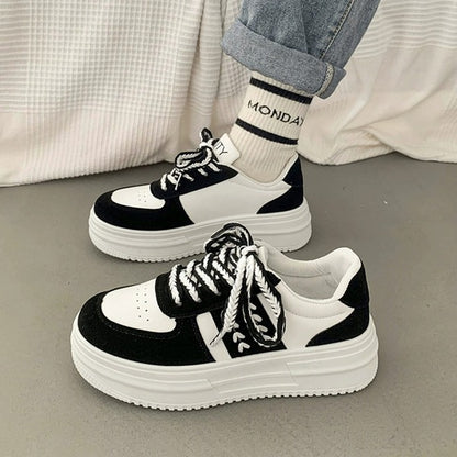 Women's Thick-Soled Platform Sneakers (code : 1946 )