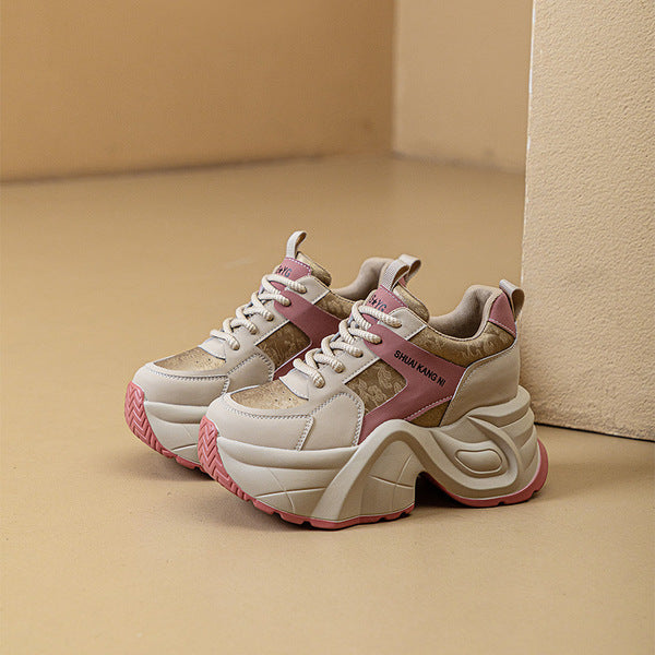 Women's Soft Sole Chunky Dad Sneakers(Code: 1953)