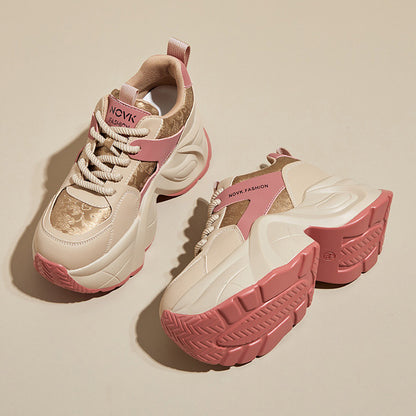 Women's Soft Sole Chunky Dad Sneakers(Code: 1953)