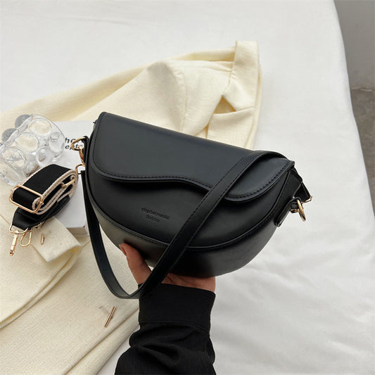 Trendy Textured Small Saddle Bag (Code: 1992)