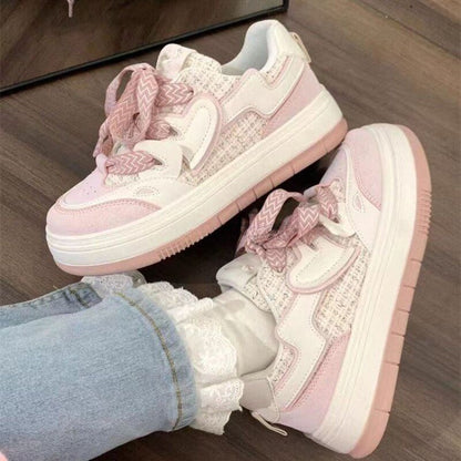 Trendy Korean Platform Sneakers for Women (Product Code: 1924)