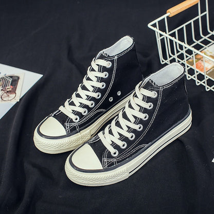 Women's Trendy High-Top Canvas Board Shoes(Product Code: 0530)