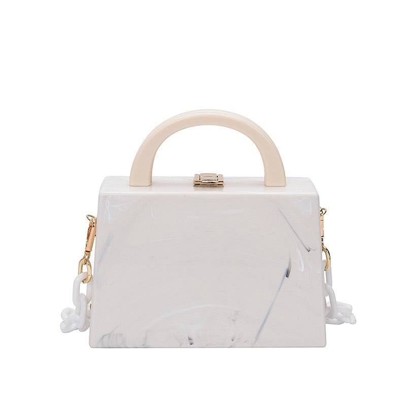 Women's Acrylic Chain Square Handbag (Code: 1951)