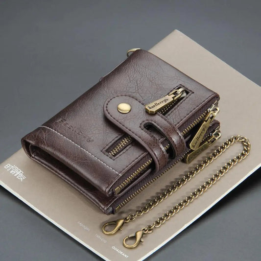 Personalized Elegance with Double Zipper Design Wallet (code: 403)