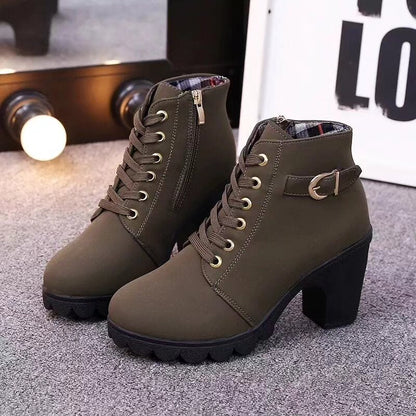 High Heels Ankle  Snow Boots (Code: 0267)